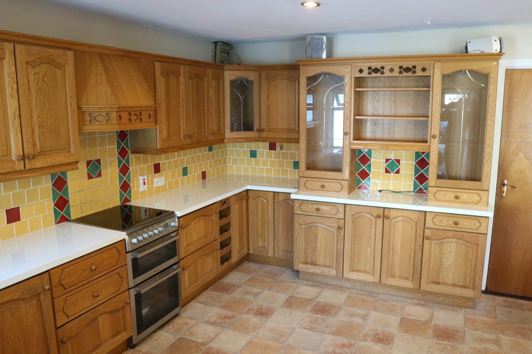 Before and after kitchen cabinet painting transformation in Limerick - Before